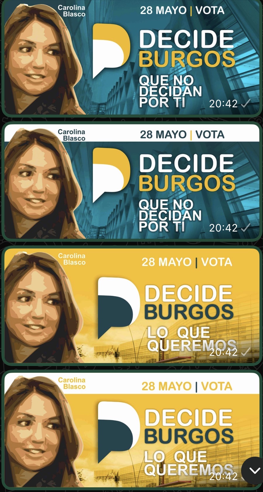 Cartel Vota - Que no decidan por ti - Campaña electoral Decide Burgos 2023